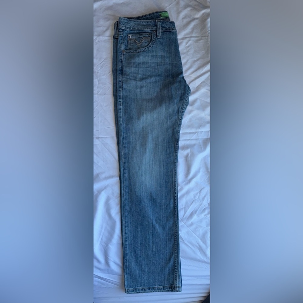 Rock and Roll Denim Men’s Pistol Straight Leg Jeans – 36x34 – Medium Wash - Picture 4 of 14